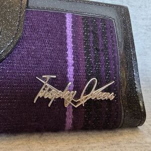 Trophy Queen Purple and Black Wallet